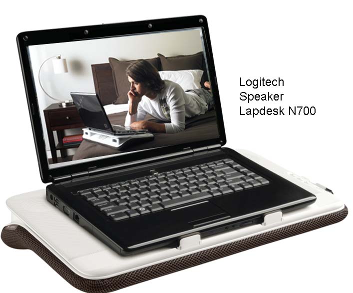 Logitech Speaker Lapdesk:    Movies in bed