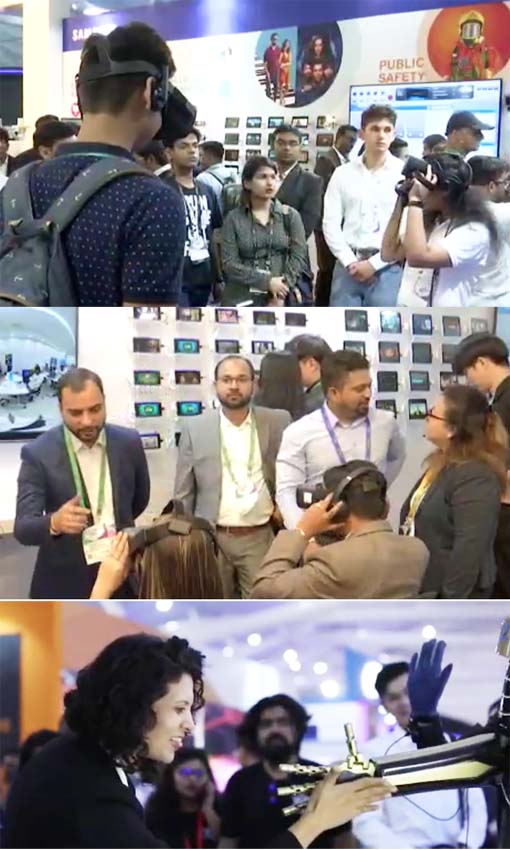 Images  from India Mobile Congress 2019
