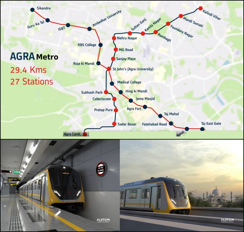 Agra readying for metro rail system