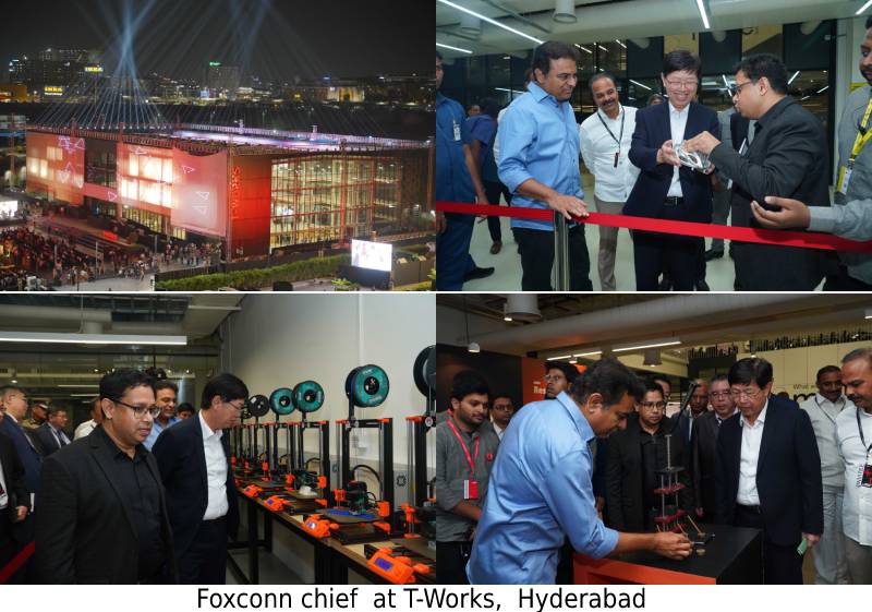 Foxconn Chairman Young Liu inaugurates T-Works, Indiaâ€™s largest Hardware Prototyping Centre, in Hyderabad
