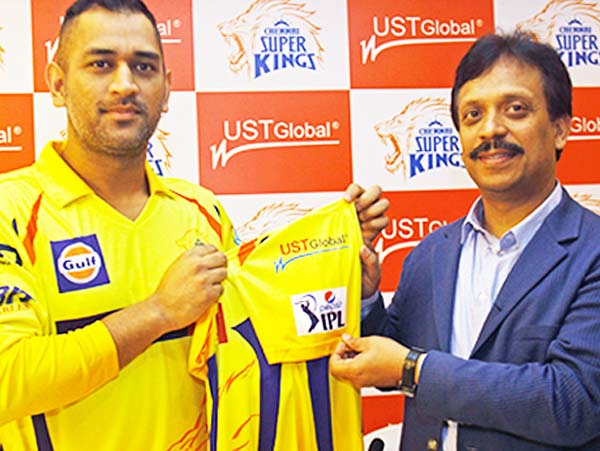 UST  is a sponsor of  Chennai IPL team