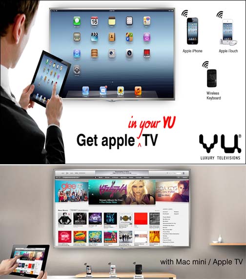 From VuTech, jumbo sized TVs with an Apple Mac built-in!