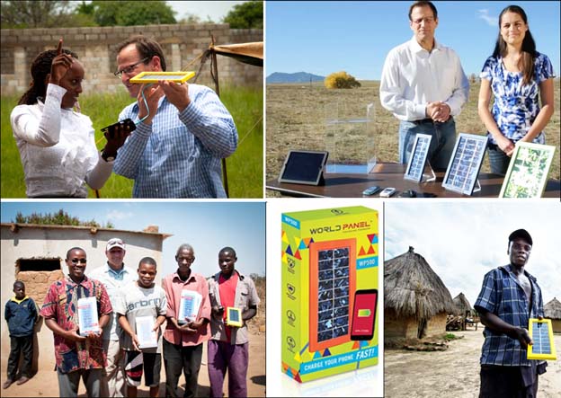 Plug into the sun!  US inventor shows the way with an affordable  solar charger for  mobile phones in Africa