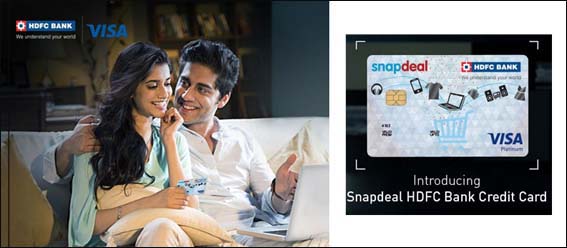 Co-branded  card from Snapdeal and HDFC Bank... a first for Indian e-comm