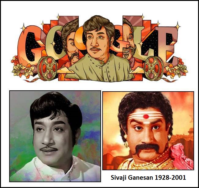 Google doodle remembers Sivaji Ganesan