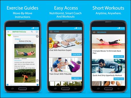 Chat based fitness app  Fitcircle now on Android