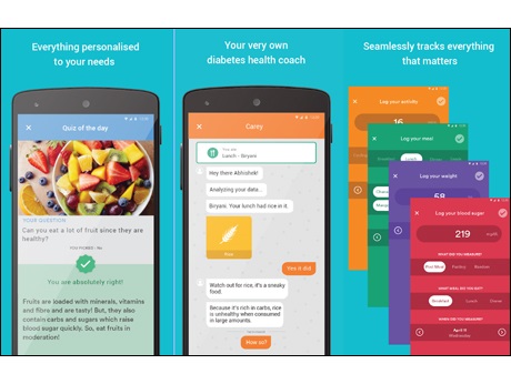 Wellthy diabetes  app features a day-long motivator