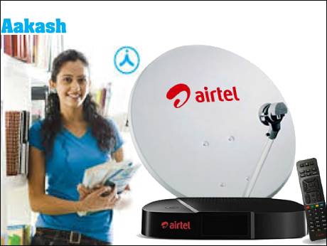 Airtel bring  Aakash educational packages for entrance exams to its DTH channel