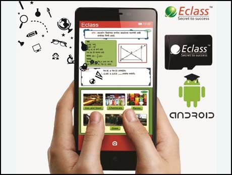 e-Class  learning aids for Maharashtra students now on smartphone memory cards
