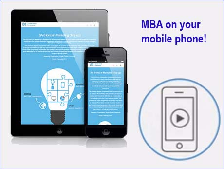 Now, study for an MBA -- on your  smart phone