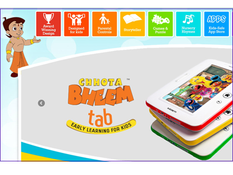 Now, the kids' tab, ChhotaBheem,  has its own online store