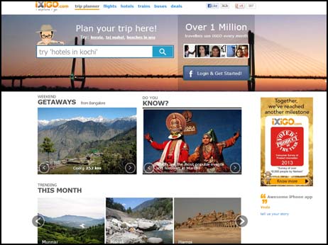 Indian travel site iXiGO is 'Product of the Year' in Nielsen survey