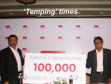 100,000: That's the number of 'temps' with Adecco India