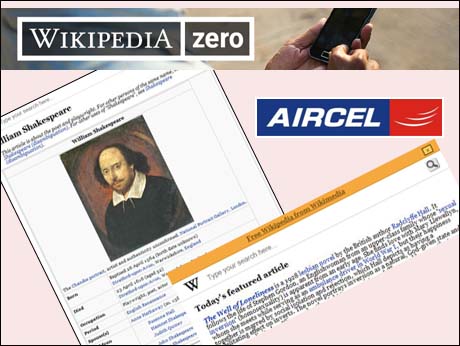 Aircel  brings data-charge-free Wikipedia to its customers in India