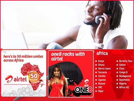 Airtel's  3G+ swath extends across Africa