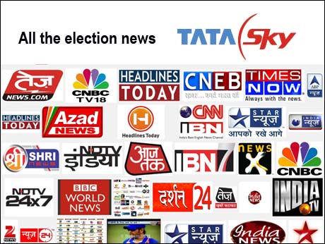 All the TV news you can use, from TataSky in election results week