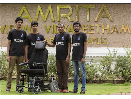 Amrita students develop  first  Indian self-driving wheelchair