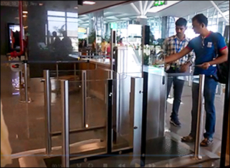 Bangalore  airport experiments with e-gates