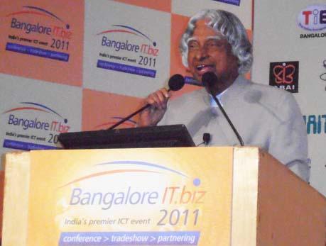 Bangalore's flagship IT  show kicks off with a Kalam call to do biz with integrity 