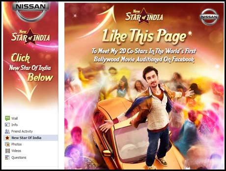 World's first Bollywood  product auditioned on Facebook
