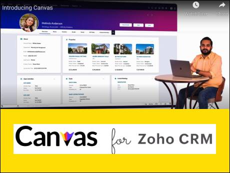 Design meets Customer Relations Management in Zoho Canvas