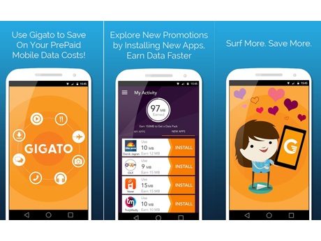 Gigato lets users Save more-Surf more by freeing select apps from data charges