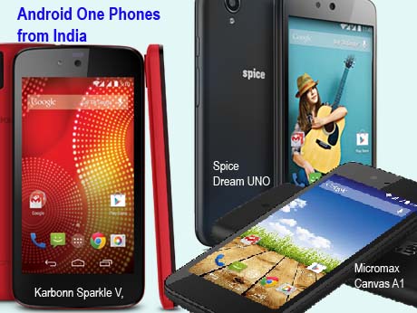 Google  launches its Android One platform with three phones from India