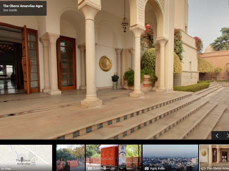 Get a Google  'Street View' of all Oberoi Hotels in India