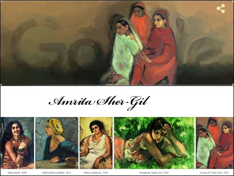 Google doodle  honours Indian painter  Amrita Sher-Gil