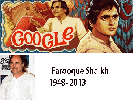 Google doodle  remembers  actor  Farooque Shaikh