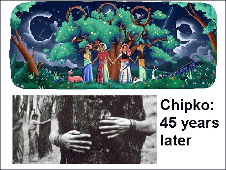 Google doodle honours  Chipko Movement to save trees