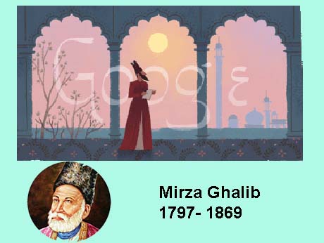 Google doodle honours Urdu poet Ghalib