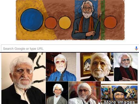 Google Doodle remembers  Indian  artist  MF Hussain's birth centenary