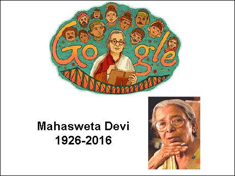 Google honours writer Mahasweta Devi with a doodle