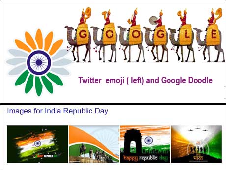 Google & Twitter mark Republic Day
