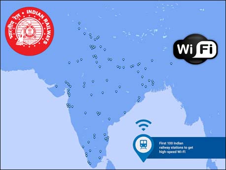 Google to help  create  WiFi hotspots in  Indian railway stations