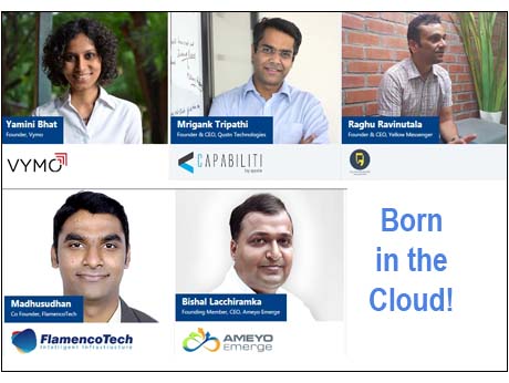 Here are  a few startups  with cloudy ambitions!