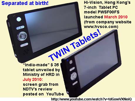Indian government invitation  to tablet PC makers, belies claims  about 