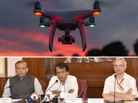 Indian government regulates  use of drones
