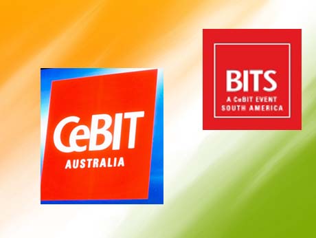 Indian IT companies  show the flag at CeBIT events in Brazil, Australia