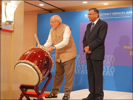 Indian Prime Minister Modi, launches TCS tech centre in Japan