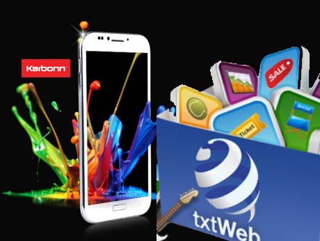 Karbonn phones in India to feature txtWeb's text apps