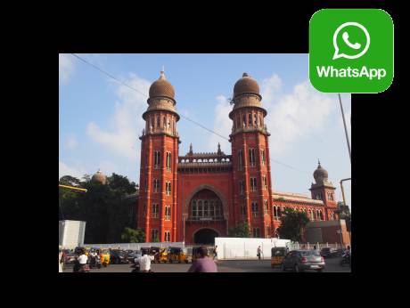 Madras High Court judge conducts case via Whatsapp
