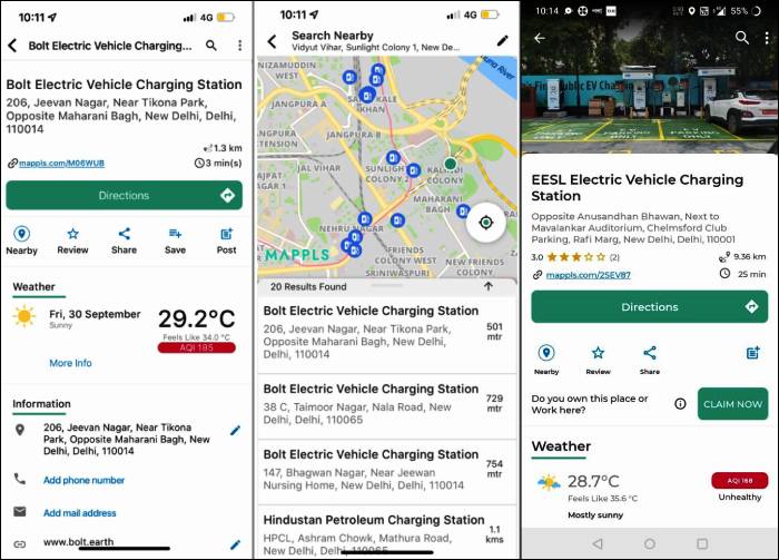 MapMyIndia helps Delhi govt to create live chart of EV charging stations