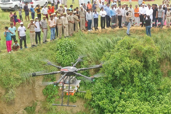 Marut drones launch seeding of land around Agra and Ferozabad