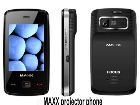 Maxx projector-phone uses 10:1  video compression