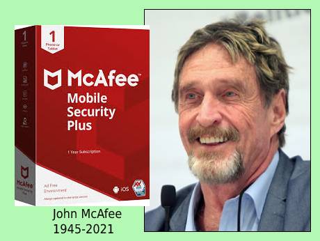 McAfee, of antivirus fame, dies in suspicious circumstances