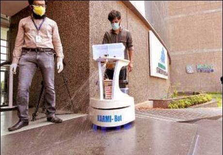 Govt Medical College Hospital in Kerala  uses locally developed  robot to sanitize Covid-19 ward
