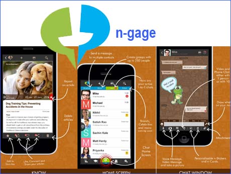 Message+chat app n-gage, now in India