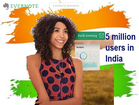 Note taking app, Evernote crosses 5 million users in India